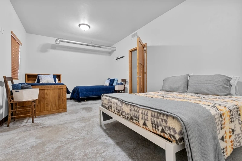 Bedroom with two beds